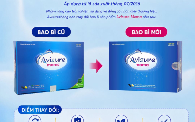 Thông báo thay đổi bao bì sản phẩm Avisure Mama từ tháng 07/2026 